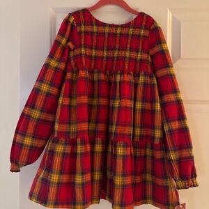 TAHARI girls plaid dress